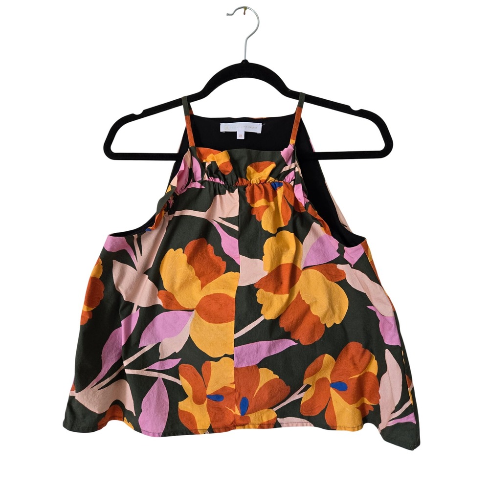 Corey Lynn Calter Womens XS Cami Top Floral Organic Cotton Poplin Anthropologie